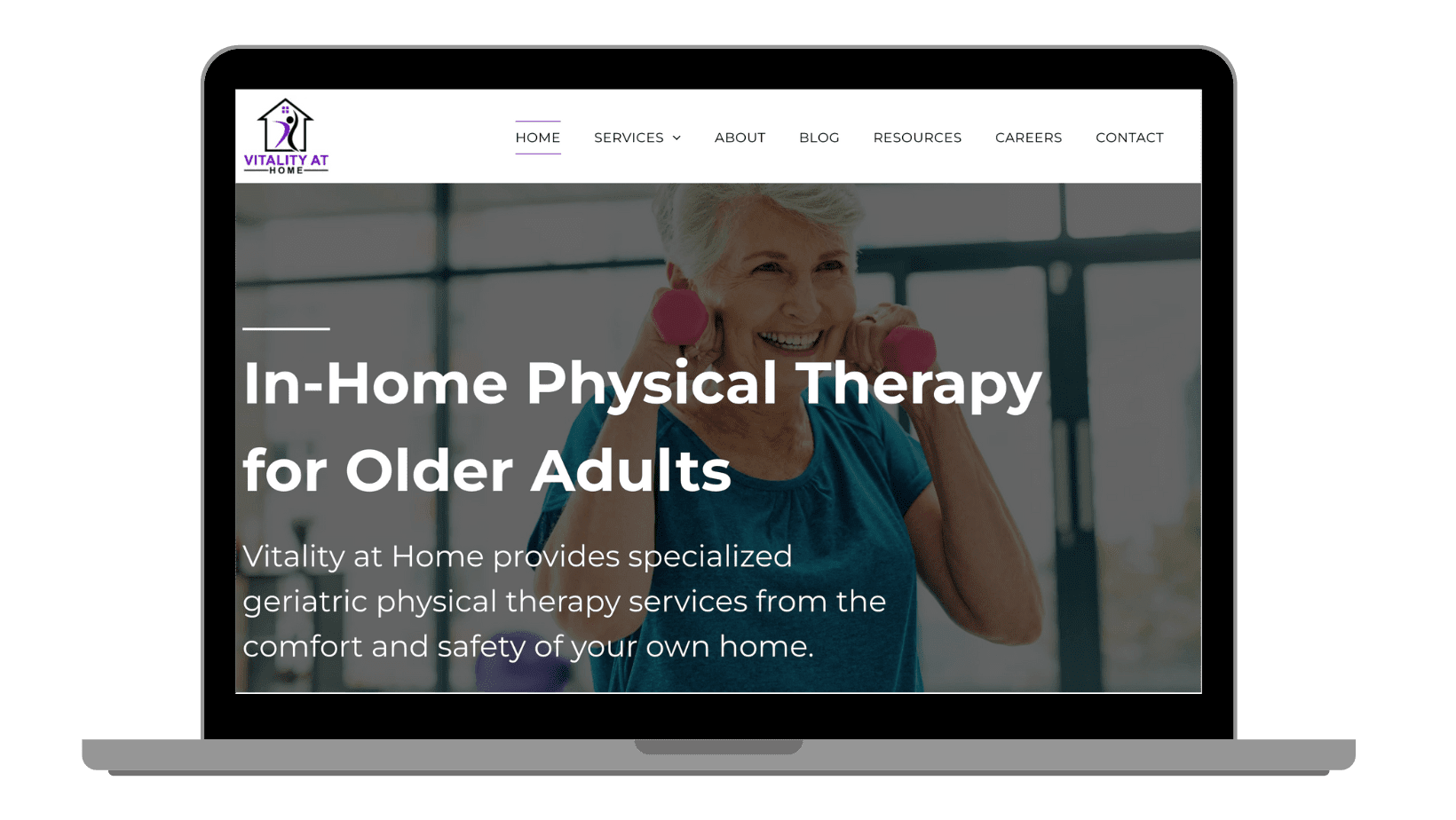 Vitality at Home web design