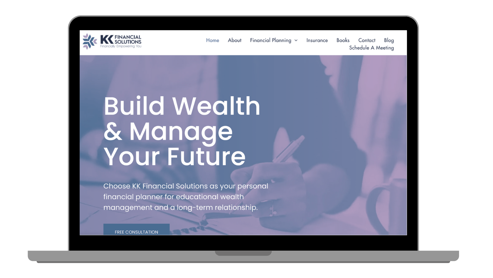 KK Financial web design